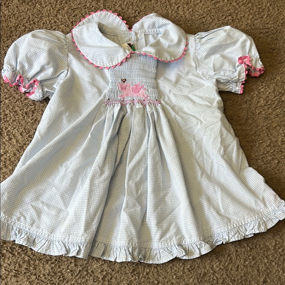 Shrimp & Grits Adorable Baby Top/tunic with flying pig 3T